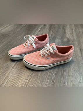 Vans Pink Checkerboard Authentic Low Top Sneakers
